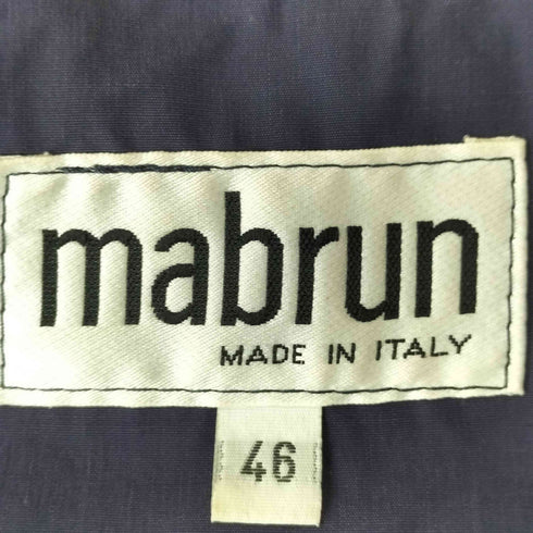 mabrun 刺繍 比翼ブルゾン イタリア製 メンズ JPN:46