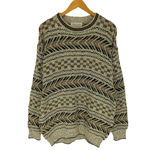 90s USA製 Great Lakes コットンセーター メンズ JPN:M