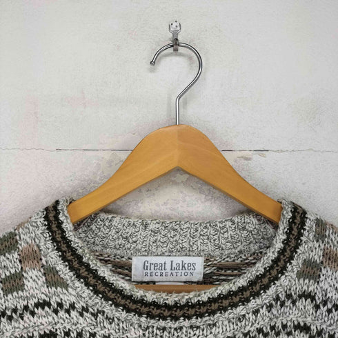 90s USA製 Great Lakes コットンセーター メンズ JPN:M