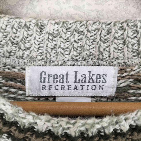 90s USA製 Great Lakes コットンセーター メンズ JPN:M