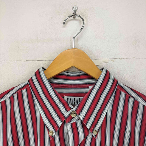 FARAH S/S ボタンダウン ストライプシャツ メンズ
