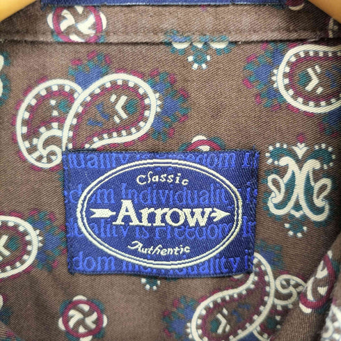 アロー ARROW SOMERSET ペイズリー ボタンダウンシャツ メンズ JPN:L