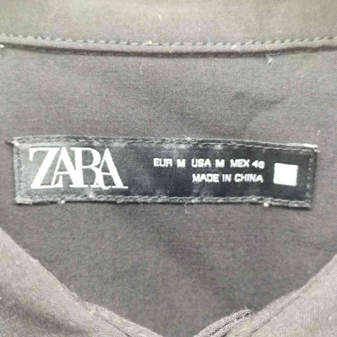 ザラ ZARA Boxy Fit ボクシーフィット レーヨン S/S シャツ メンズ import:M