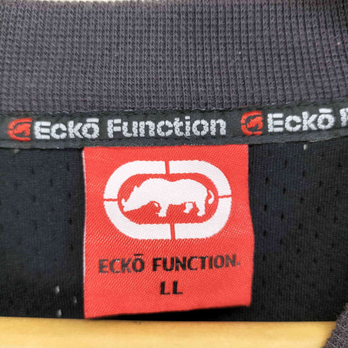 ECKO FUNCTION フロントロゴ刺繍クルーネックスウェットシャツ メンズ LL