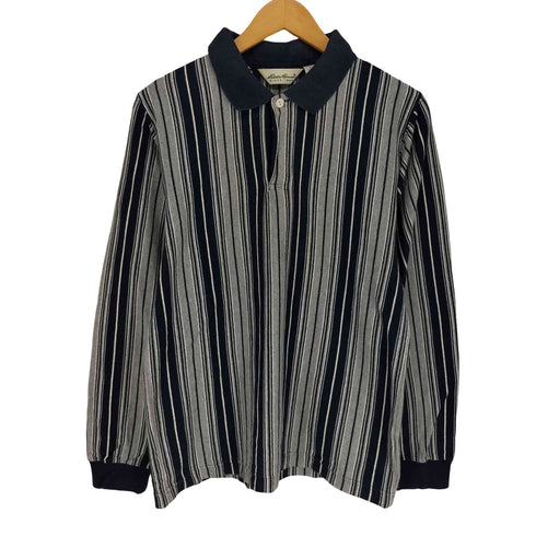エディーバウアー Eddie Bauer 白タグ ロングスリーブポロ メンズ import:XS