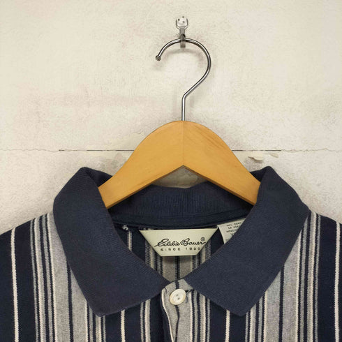 エディーバウアー Eddie Bauer 白タグ ロングスリーブポロ メンズ import:XS