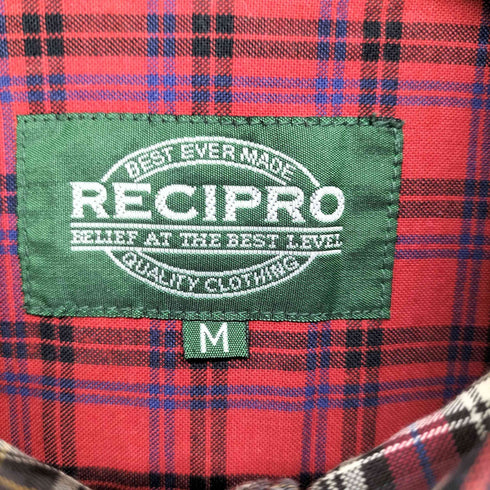 RECIPRO クレイジーパターン ボタンダウンシャツ メンズ JPN:M