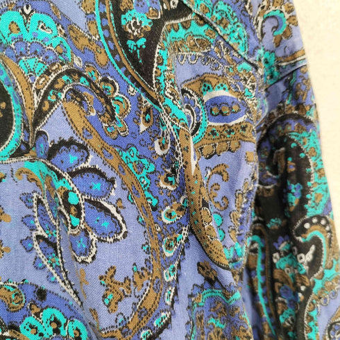 SHAH SAFARI ペイズリー L/Sコットンシャツ メンズ JPN:L