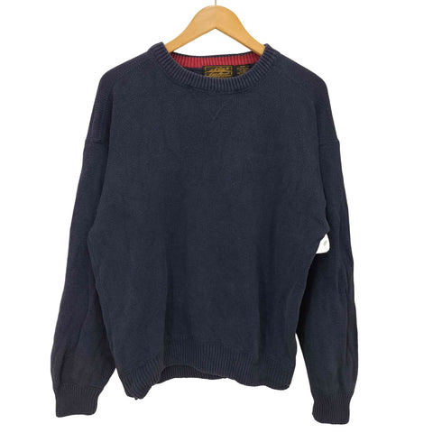 エディーバウアー Eddie Bauer 80-90S 黒タグ後期 コットンニット メンズ import:M
