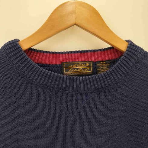 エディーバウアー Eddie Bauer 80-90S 黒タグ後期 コットンニット メンズ import:M