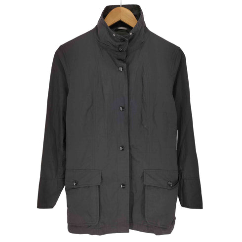 マックスマーラウィーケンドライン Max Mara WEEKEND LINE ミニマルデザイン ナイロン スタンドカラー ハーフコート ジャケット レディース 36