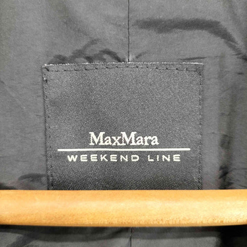 マックスマーラウィーケンドライン Max Mara WEEKEND LINE ミニマルデザイン ナイロン スタンドカラー ハーフコート ジャケット レディース 36