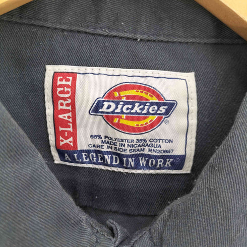 ディッキーズ Dickies 90-00S スカルプリント S/S ワークシャツ メンズ import:XL