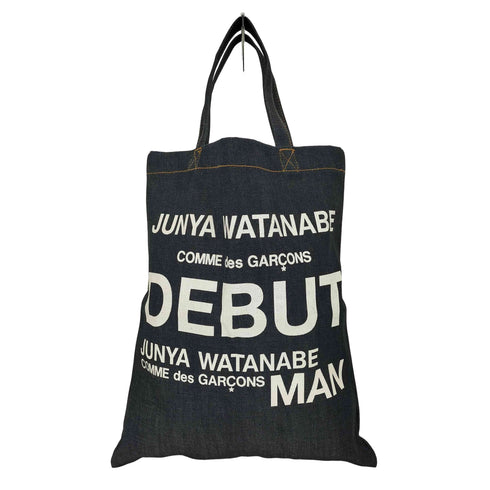 ジュンヤワタナベコムデギャルソンマン JUNYA WATANABE COMME des GARCONS MAN 00s DEBUT プリントデニムトートバッグ メンズ