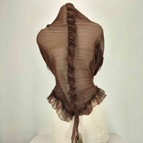 プリーツプリーズイッセイミヤケ PLEATS PLEASE ISSEY MIYAKE フリルプリーツショール レディース