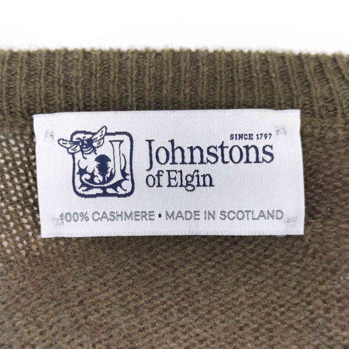 ジョンストンズオブエルガン johnstons of elgin カシミヤニット メンズ
