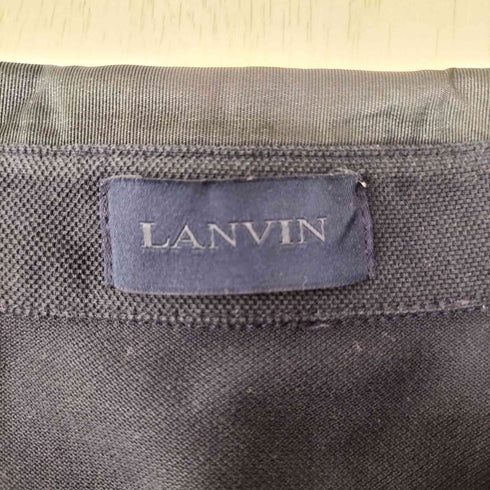 ランバン LANVIN 異素材 切り替え ポロシャツ メンズ import:S