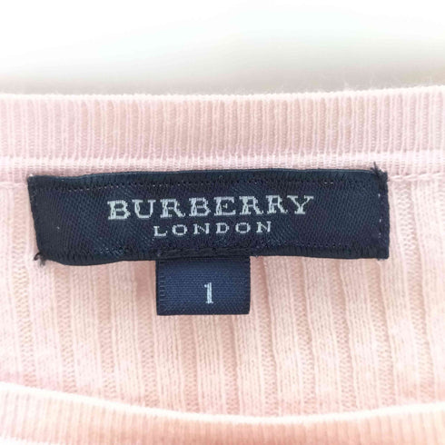 バーバリーロンドン BURBERRY LONDON ホース刺繍 リブニットアンサンブル レディース JPN:1