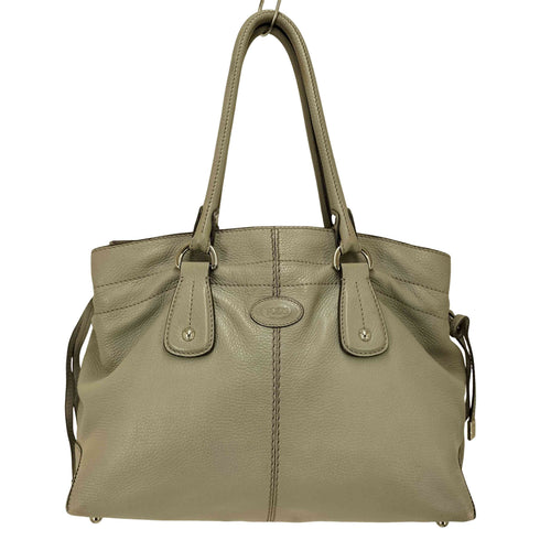 トッズ TOD’S ロゴパッチ レザートートバッグ レディース