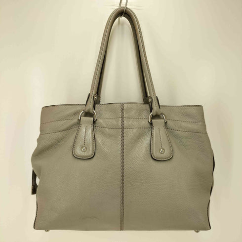 トッズ TOD’S ロゴパッチ レザートートバッグ レディース