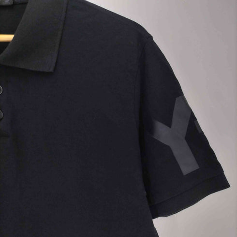 ワイスリー Y-3 袖ロゴプリント 鹿の子 半袖ポロシャツ メンズ JPN:XL
