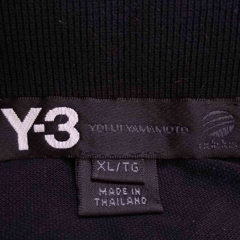 ワイスリー Y-3 袖ロゴプリント 鹿の子 半袖ポロシャツ メンズ JPN:XL