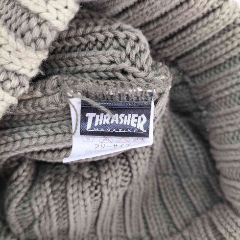 スラッシャー THRASHER コットンアクリル ビーニー メンズ FREE