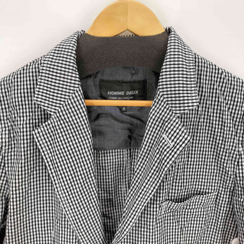 コムデギャルソンオムドゥ COMME des GARCONS HOMME DEUX 15SS ギンガムチェック 3Bテーラードジャケット メンズ M