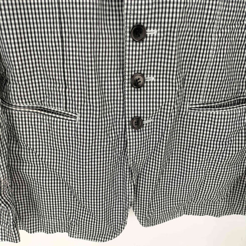 コムデギャルソンオムドゥ COMME des GARCONS HOMME DEUX 15SS ギンガムチェック 3Bテーラードジャケット メンズ M