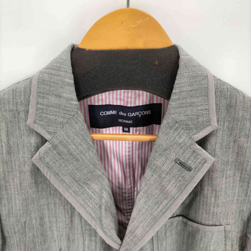 コムデギャルソンオム COMME des GARCONS HOMME 09SS 裏地ストライプ 3Bテーラードジャケット メンズ M