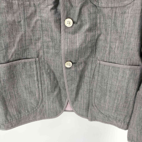 コムデギャルソンオム COMME des GARCONS HOMME 09SS 裏地ストライプ 3Bテーラードジャケット メンズ M
