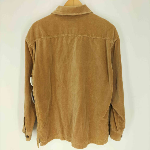 ラッキーストライク LUCKY STRIKE 90-00S ベロア ジップアップ シャツ ジャケット メンズ import:M