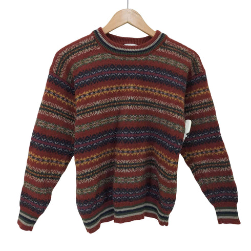 KEEPBELL ノルディック柄 ウールニット メンズ import:L