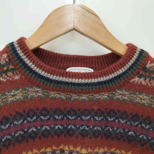 KEEPBELL ノルディック柄 ウールニット メンズ import:L