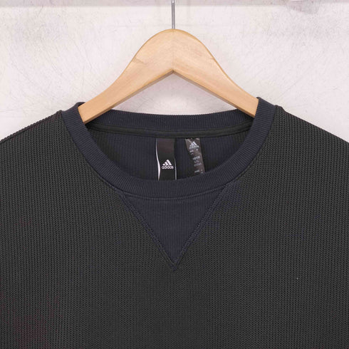アディダス adidas エッセンシャル レギュラーフィット クォーター ニットスウェットシャツ メンズ JPN:XXL