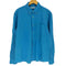 ザラ ZARA 製品染め リネンコットン L/S シャツ メンズ import:M