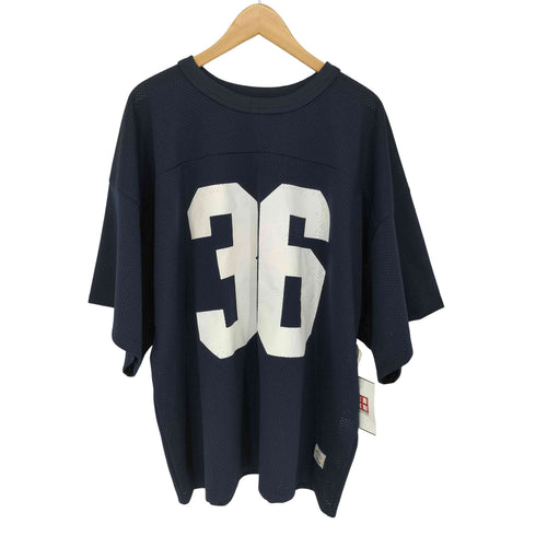 wood black 36 S/S CREW NECK MESH FOOTBALL SHIRT メンズ JPN:XL