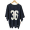 wood black 36 S/S CREW NECK MESH FOOTBALL SHIRT メンズ JPN:XL