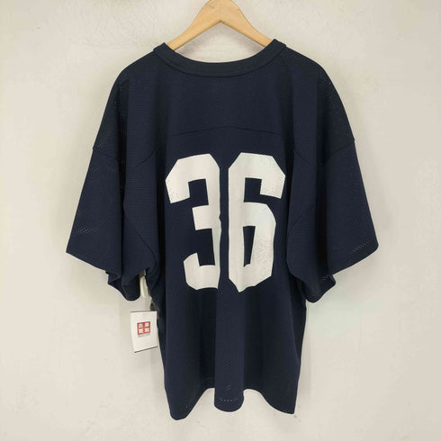 wood black 36 S/S CREW NECK MESH FOOTBALL SHIRT メンズ JPN:XL