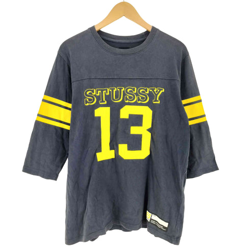 ステューシー Stussy 00s インド製 フットボール Tシャツ レディース S