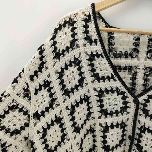 ジャーナルスタンダードレリューム JOURNAL STANDARD relume クロシェモチーフVネックカーディガン レディース FREE