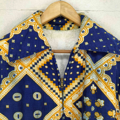 60-70S TALONジップ 裏地パイル ビーチシャツ メンズ