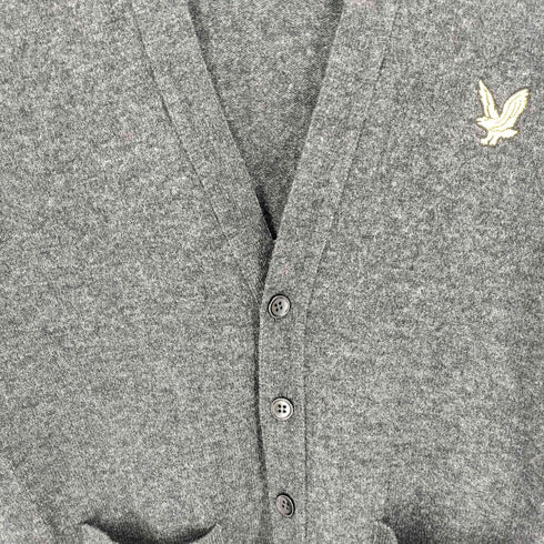 ライルアンドスコット LYLE&SCOTT スコットランド製 ウール Vネック カーディガン メンズ