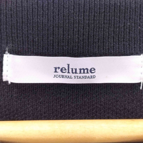 ジャーナルスタンダードレリューム JOURNAL STANDARD relume ダブルニットクルーネックカーディガン レディース FREE