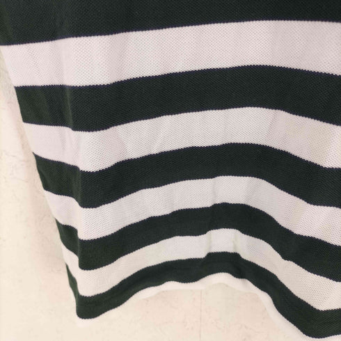 ラコステ LACOSTE 鹿の子 ボーダー 半袖 ポロシャツ レディース US:0-2