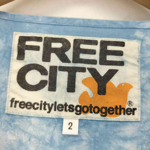 フリーシティー FREECITY タイダイ ヘンリーネックシャツ メンズ JPN:2