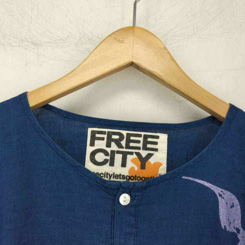 フリーシティー FREECITY 製品染め ヘンリーネックシャツ メンズ JPN:2