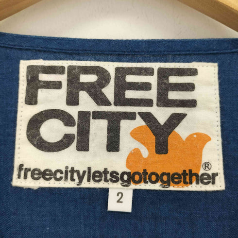 フリーシティー FREECITY 製品染め ヘンリーネックシャツ メンズ JPN:2