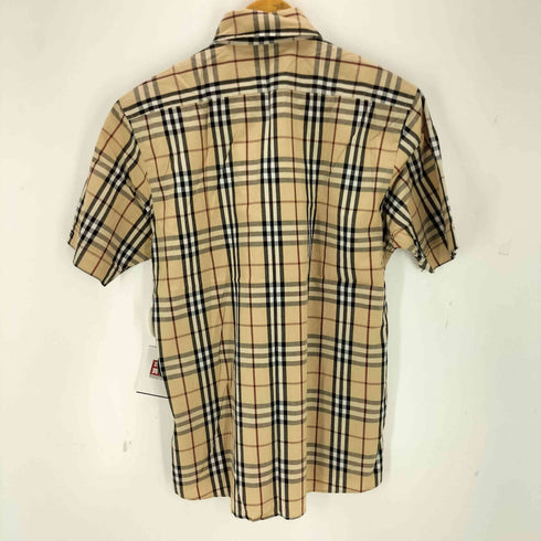 バーバリーブラックレーベル BURBERRY BLACK LABEL ホースロゴ刺繍 ノヴァチェック半袖シャツ メンズ 2