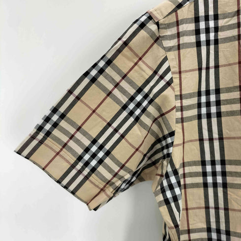 バーバリーブラックレーベル BURBERRY BLACK LABEL ホースロゴ刺繍 ノヴァチェック半袖シャツ メンズ 2